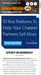 Mobile Screenshot of norwayeducation.info